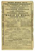 Professor Anderson  Frederic Maccabe broadside ca 1867
