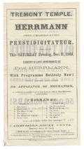 361 Herrmann The Great handbill 1869