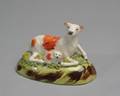 Staffordshire Cow and Calf Figural Group
