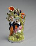 19th C Staffordshire Figural Spill Vase