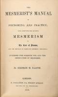 Barth George H The Mesmerists Manual 1850