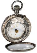 Mysterieuse Silver mystery pocket watch Swiss 19th c
