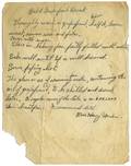Bess Houdini handwritten recipe SIGNED