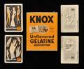 Double Deck Knox Gelatin Brown  Bigelow ca 1935