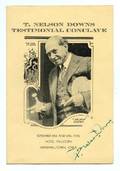 Downs T Nelson Signed Testimonial Conclave Program