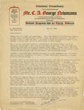 Newmann CA George Typed Letter Signed CA George