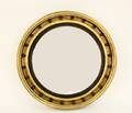 Black Painted  Gilt Wood Bullseye Mirror