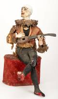 Lute Player Automaton French  ca 1890 Fullbody