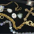 Recent stylish costume jewelry collection includes some silver and possibly some gold