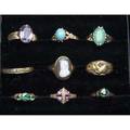 19th  20th c rings nine rings most in gold though some may be gf