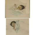 Bessie pease gutmann two prints awakening and a little bit of heaven both signed in print each overall 14 12 x 19