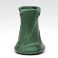 Weller matte green twisted vase unmarked 5 14