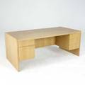 Xcepcion canada fivedrawer desk in oak laminate xcepcion label 28 34 x 72 x 36
