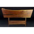 George nakashima walnut freeedge twin headboard provenance available 39 x 67