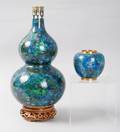 Chinese Cloisonne Double Gourd Vase  Small Vase