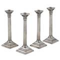 Four corinthian column sterling candlesticks gorham weighted a3208 made in 1932 monogram ys 12 14