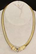 18k Gold  Diamond Panther Necklace
