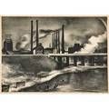 Victoria hutson huntley american 19001971 factory 1932 lithograph framed signed dated and inscribed 10 18 x 13 78 sight provenance private collection new jersey