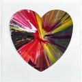 Damien hirst british b 1965 heart spin painting created at damien hirst spin workshop 2009 acrylic on paper framed bears hirst blindstamp and stamped with signature and inscription this