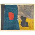 Serge poliakoff russian 19061969 composition bleue jaune et grise no 16 1958 lithograph in colors framed signed and numbered 45100 20 34 x 26 12 sight provenance private col