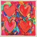 Jim dine american b 1935 four hearts from record with rory mcewen 1969 screenprint in colors on mylar framed signed 12 58 x 12 12 sheet literature mikro 77 provenance kenmor