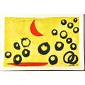 Alexander calder american 18981976 the yellow sky 1963 gouache and ink on paper framed signed and dated 26 34 x 39 34 sheet provenance perls galleries new york bo ling cheng