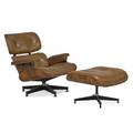 Charles eames 1907  1978 ray eames 1912  1988 herman miller lounge chair and ottoman no 670 and 671 zeeland mi 1970s rosewood leather enameled aluminum enameled steel rubber manuf