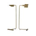 Cedric hartman b 1929 pair of adjustable floor lamps omaha ne 1980s chrome brass acrylic single sockets stamped signature made in usa and serial number 37 x 11 x 13