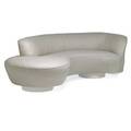 Vladimir kagan b 1927 directional cloud sofa usa 1970s upholstery acrylic unmarked 28 12 x 96 x 38 depth of curve 46