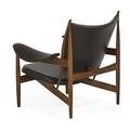 Finn juhl 1912  1989 baker chieftan chair usadenmark 1970s sculpted teak leather unmarked 36 12 x 38 x 33