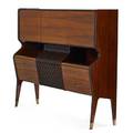 Osvaldo borsani 1911  1985 cabinet italy 1940s rosewood mahogany brass unmarked 57 14 x 70 14 x 18
