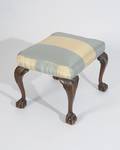 A Chippendale Style Upholstered Stool