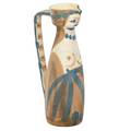 Pablo picasso 1881  1973 madoura glazed earthenware pitcher woman femme france 1955 stamped madoura plein feu edition picasso signed in ink edition picasso 75100 11 34 x 3 12 x 5 1