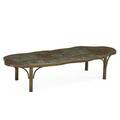 Philip laverne 1908  1988 kelvin laverne b 1936 tao coffee table new york 1960s etched patinated and polychromed bronze pewter raised signature 16 34 x 78 12 x 31 12 publication