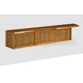 George nakashima 1905  1990 nakashima studios hanging wall case with single board top and later freestanding base new hope pa 1972 persian walnut walnut pandanus cloth signed with client n