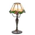 Bigelow kennard attr boudoir lamp boston ma ca 1910 leaded glass patinated bronze single socket base stamped p 12 12 x 7