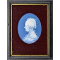 Taxile doat 1851  1939 sevres early ptesurpte portrait on porcelain france 1875 in original frame signed and dated sight 10 12 x 8 provenance collection of robert a ellison ne