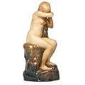 Charlottegabrielle besnarddubray attr albert dammouse 1848  1926 glazed ceramic sculpture of nude female figure france ca 1900 circular stamp 16 x 7 x 6 12 provenance collection o