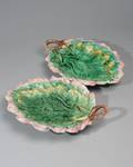 Two 2 Etruscan Majolica Bread Trays