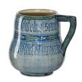 Alice scudder 1879  1957 newcomb college early mug with german inscription and holly new orleans la 1907 warum die ferne schweifen gieh das gute liegt so nahlerne nur das gluck ergreifen de