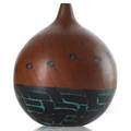 Yoichi ohira b 1946 castagna vase murano 1998 handblown ground glass with murrine executed by maestro livio serena etched aperto vetro 98 yoichi ohira  mo l serena 11 unico 030619