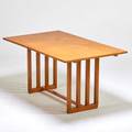 Eero saarinen johnson furniture co dining table grand rapids mi 1940s birch unmarked 30 x 60 x 36