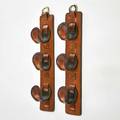 Style of hermes leather gun rack 20th c unmarked one 22 x 3 13 x 4