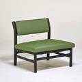 Harvey probber harvey probber inc lounge chair fall river ma 1950s ebonized wood upholstery unmarked 27 12 x 31 x 28