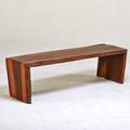 Tucker robbins bench new york ca 1990 walnut unmarked 17 x 60 x 18