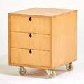 Jasper morrison vitra threedrawer cabinet 20th c birch plywood unmarked 25 x 19 14 x 22