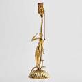 Karl hagenauer table lamp with nude figure austria 1930s brass unmarked 15 12 x 4 12 dia