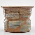 Karen karnes large jardiniere vermont ca 1970s glazed stoneware chopmark kk 11 14 x 15 14 dia