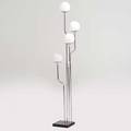 Reggiani raymor four globe floor lamp italy 1970s manufacturer and retailer labels 64 x 12 x 12