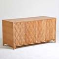Jamie herzlinger fifth avenue fourdoor cabinet with finished back new york 2000s cerused oak unmarked 30 x 60 x 24